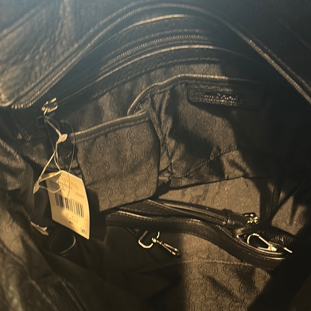 Michael Kors Black Leather Medium Satchel Shoulder Bag - Picture 4 of 4